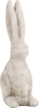 TJMAXX 4.5X3.5X10 Weathered Cement Rabbit Garden Statue