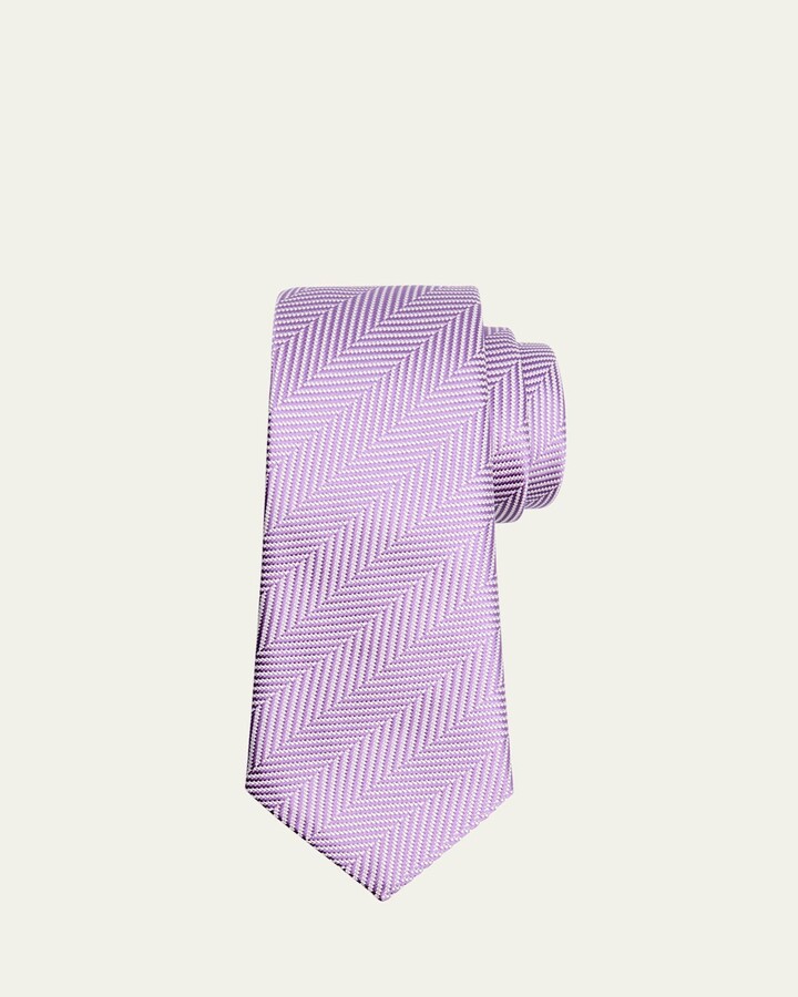Men's Herringbone Silk Tie