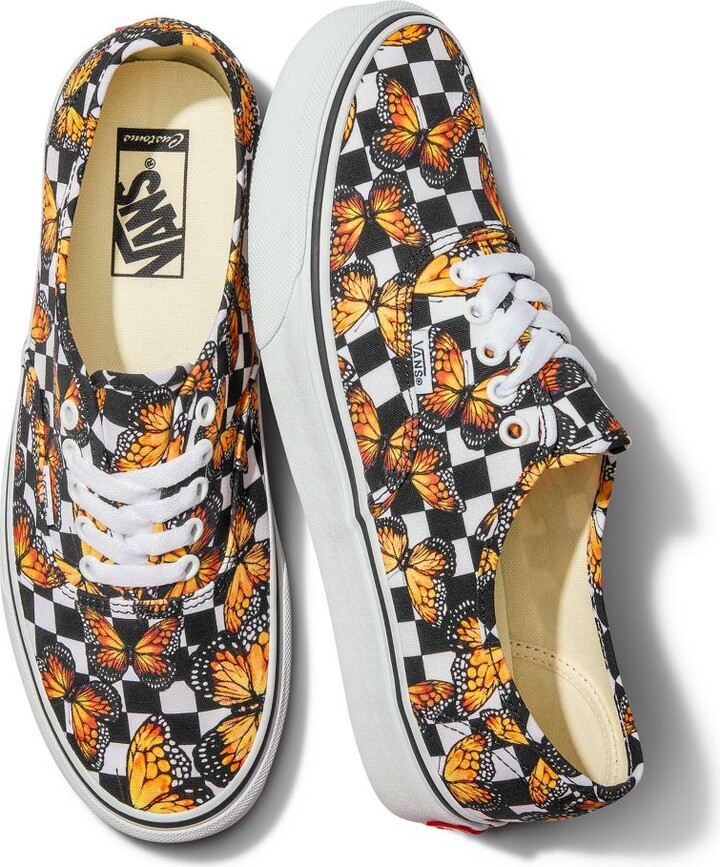 Vans Customs Butterfly Checkerboard Authentic - ShopStyle Sneakers &  Athletic Shoes