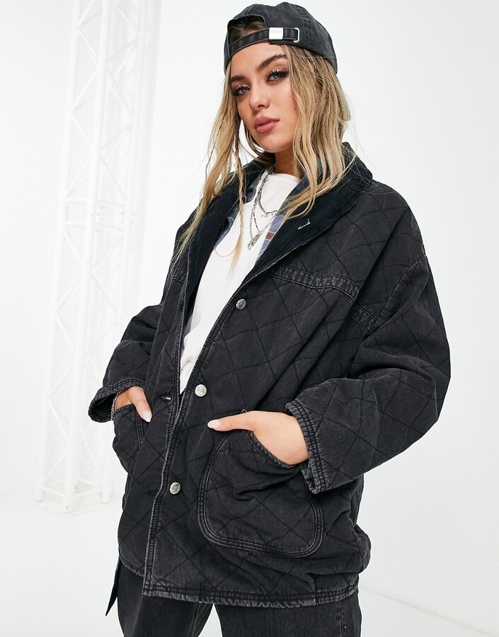 topshop quilted jacket