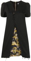 Thumbnail for your product : Versace Jeans Couture Raw-Edge Puff Sleeve Mini Dress