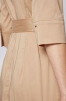 Thumbnail for your product : Boss Trench-inspired shirt dress in a stretch-cotton blend