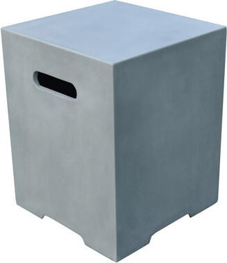 Elementi 20" Square Concrete Propane Tank Cover Holds 25 lb. Tank