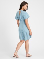 Thumbnail for your product : Banana Republic Flutter-Sleeve Mini Dress