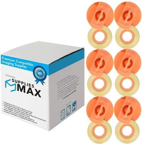 SuppliesMAX Compatible Replacement for Sears Corrector II/III/SR-1000/SR-2000/SR-3000 Typewriter Lift Off Tape (6/PK) (54303)