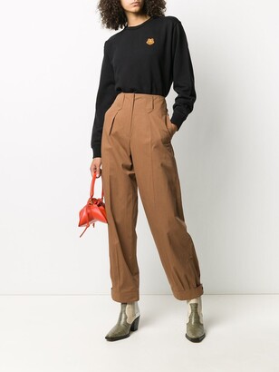 Kenzo Tapered Cotton Trousers