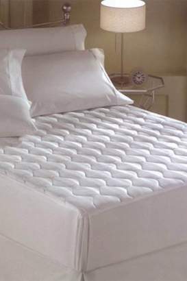 DUCK RIVER Harmony Microfiber Quilted Mattress Pad - White