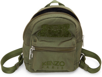 Kenzo Khaki Mini Kampus Tiger Backpack