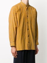 Thumbnail for your product : Issey Miyake Pre-Owned 1980s Mandarin Collar Striped Shirt