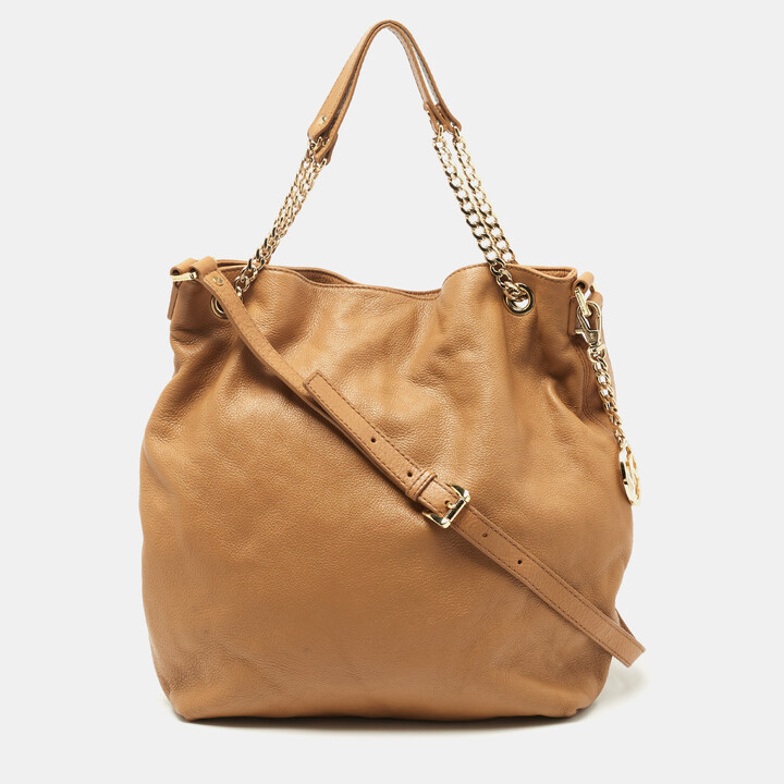 MICHAEL Michael Kors Brown Tan Leather Handbags | ShopStyle