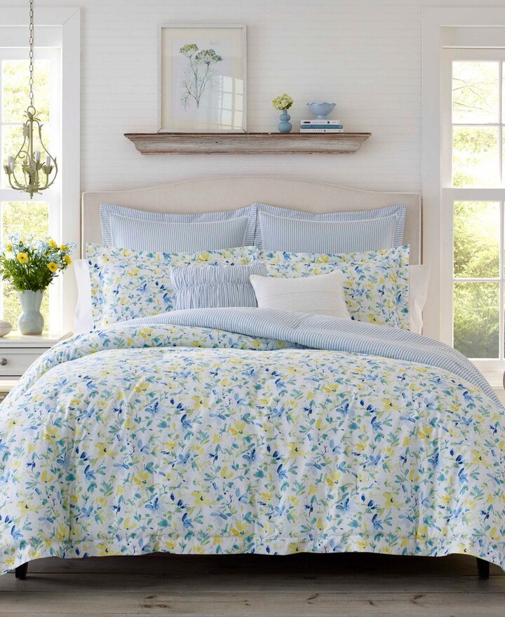Bramble Floral Beige Cotton Reversible Comforter Set  Comforter sets,  Cotton comforter set, Floral bedroom