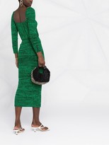 Thumbnail for your product : Self-Portrait Side Button Fastening Knitted Skirt