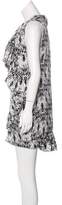 Thumbnail for your product : Thomas Wylde Silk Abstract Print Dress
