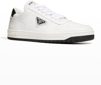 Prada Allacciate 30mm Leather Sneakers - ShopStyle