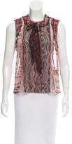 Thumbnail for your product : Anna Sui Abstract Print Sheer Top