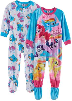 Kohl's Toddler Girl My Little Pony 2-pk. Fleece Footed Pajamas