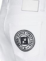 Thumbnail for your product : Fendi FF motif straight-leg jeans