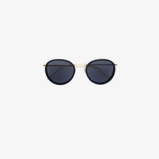 Linda Farrow Ladies Black Oval Sunglasses