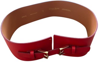 MAISON BOINET Red Leather Belts