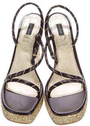 Marc Jacobs Glitter Slingback Sandals