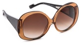 Thumbnail for your product : Courreges Glam Oversized Sunglasses