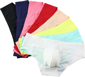 Faringoto Men Ultra-Thin Seamless Briefs Ice Silk Underwear Breathable Low  Rise Panties - ShopStyle