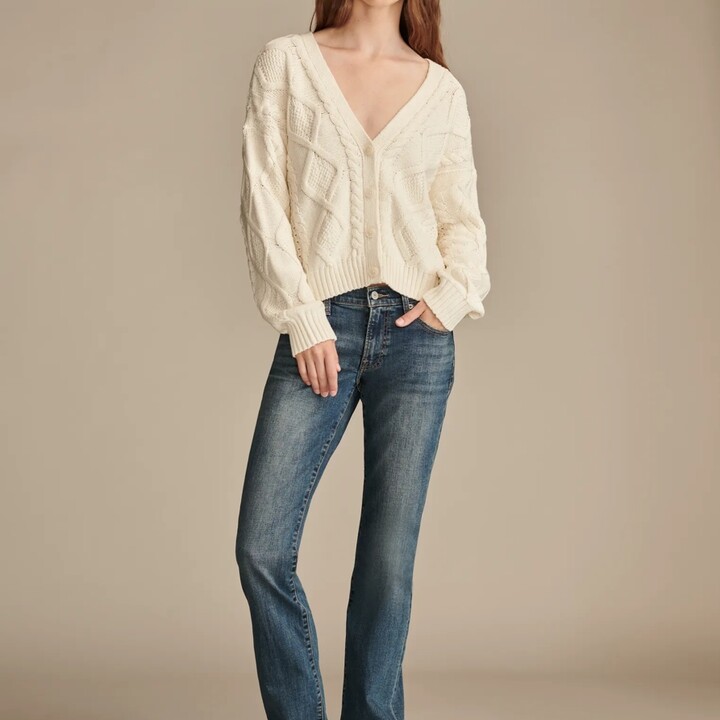 Lucky Brand Mid Rise Sweet Boot - Women's Pants Denim Bootcut Jeans in Wading Wash