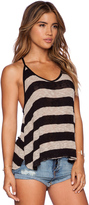 Thumbnail for your product : LnA Striped T Back Tank