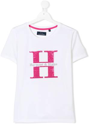 Harmont & Blaine Junior TEEN sequin embellished T-shirt
