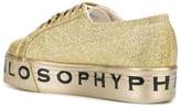 Thumbnail for your product : Philosophy di Lorenzo Serafini Superga flatform glitter sneakers