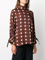 Thumbnail for your product : Jejia Geometric Funnel-Neck Blouse