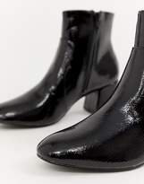 Thumbnail for your product : Oasis heeled ankle boots in black patent