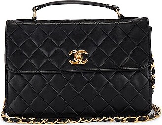 Chanel Vintage Kelly Flap Handle Bag - ShopStyle