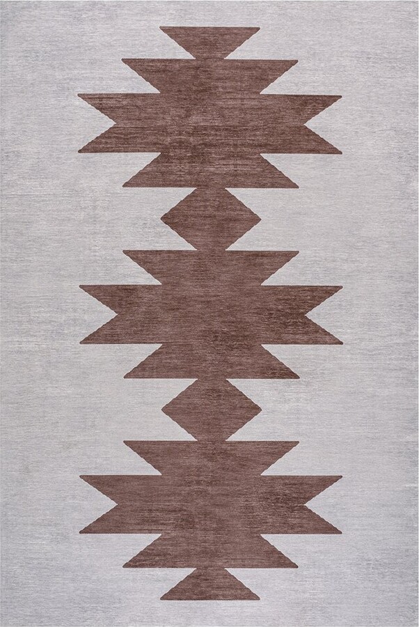 Jonathan Y Designs Chayton Minimalist Geometric Machine-Washable Chenille Area Rug