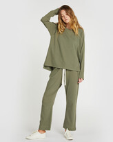 Thumbnail for your product : Cloth & Co. Women's Green Sweatpants - Organic Cotton Waffle Pant