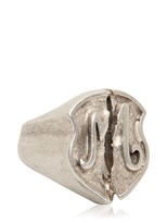 Thumbnail for your product : Maison Martin Margiela 7812 Broken 'm' Brass Ring