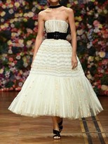 Thumbnail for your product : Off The Shoulder Tulle & Lace Dress