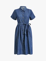 Thumbnail for your product : Yumi Spot Shirt Cotton Dress, Denim