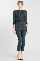 Thumbnail for your product : Dolce & Gabbana Lace Appliqué Crepe Tunic Top
