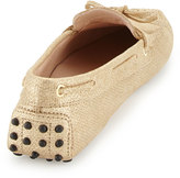 Thumbnail for your product : Tod's Tweed-Stamped Driver, Gold