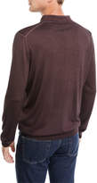 Thumbnail for your product : Canali Men's Long-Sleeve Wool/Silk Polo Shirt, Burgundy