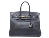 Thumbnail for your product : Hermes Pre-Owned Black Ardennes Leather Birkin 35 Bag