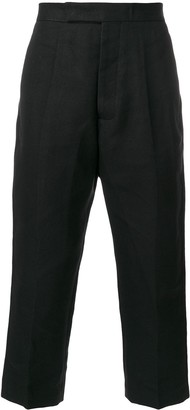 Rick Owens Cropped Pleated Trousers
