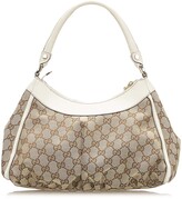 Thumbnail for your product : Gucci Brown/Beige GG Canvas Abbey D-Ring Hobo Bag