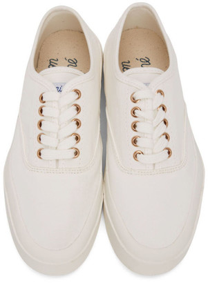 MAISON KITSUNÉ White Laced Sneakers