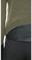 Thumbnail for your product : Vera Wang Collection Wool Pullover with Satin Cuffs