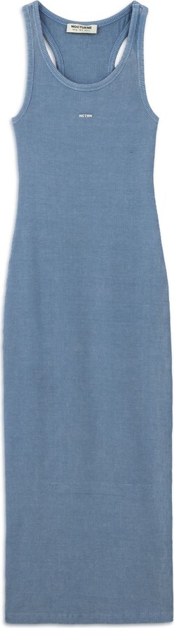 Nocturne Fitted Maxi Dress - Blue