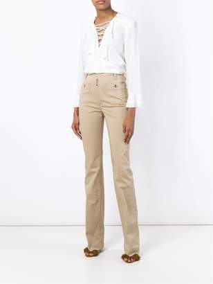 DSQUARED2 high waist flared trousers