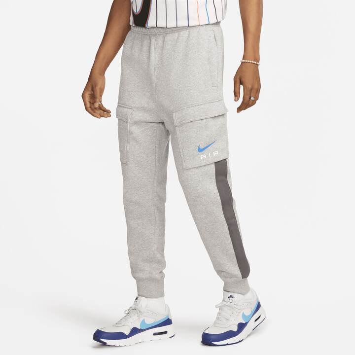 Nike Men's Air Fleece Cargo Pants in Grey - ShopStyle