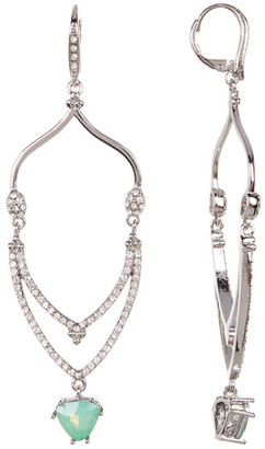 Jenny Packham Crystal Pave Tiered Drop Earrings